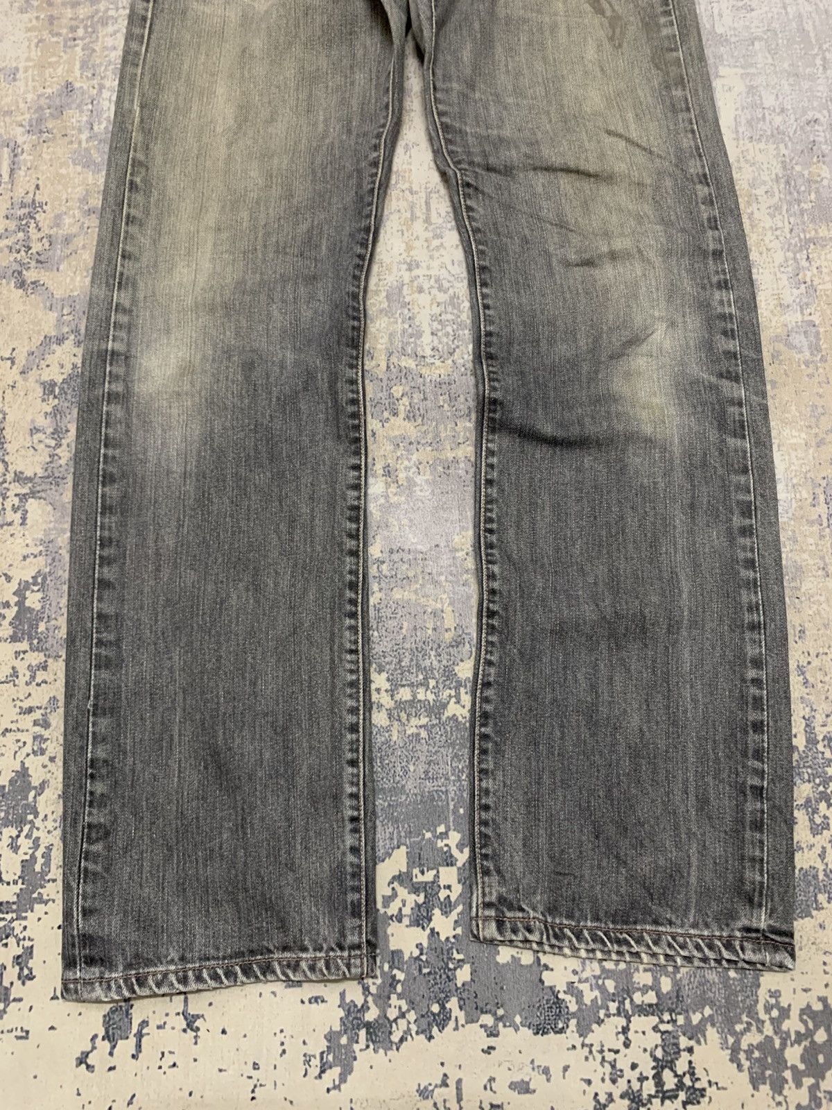 Levi's Vintage Levis 501 Mud Washed Repaired Denim W31 Size US 31 - 3 Thumbnail