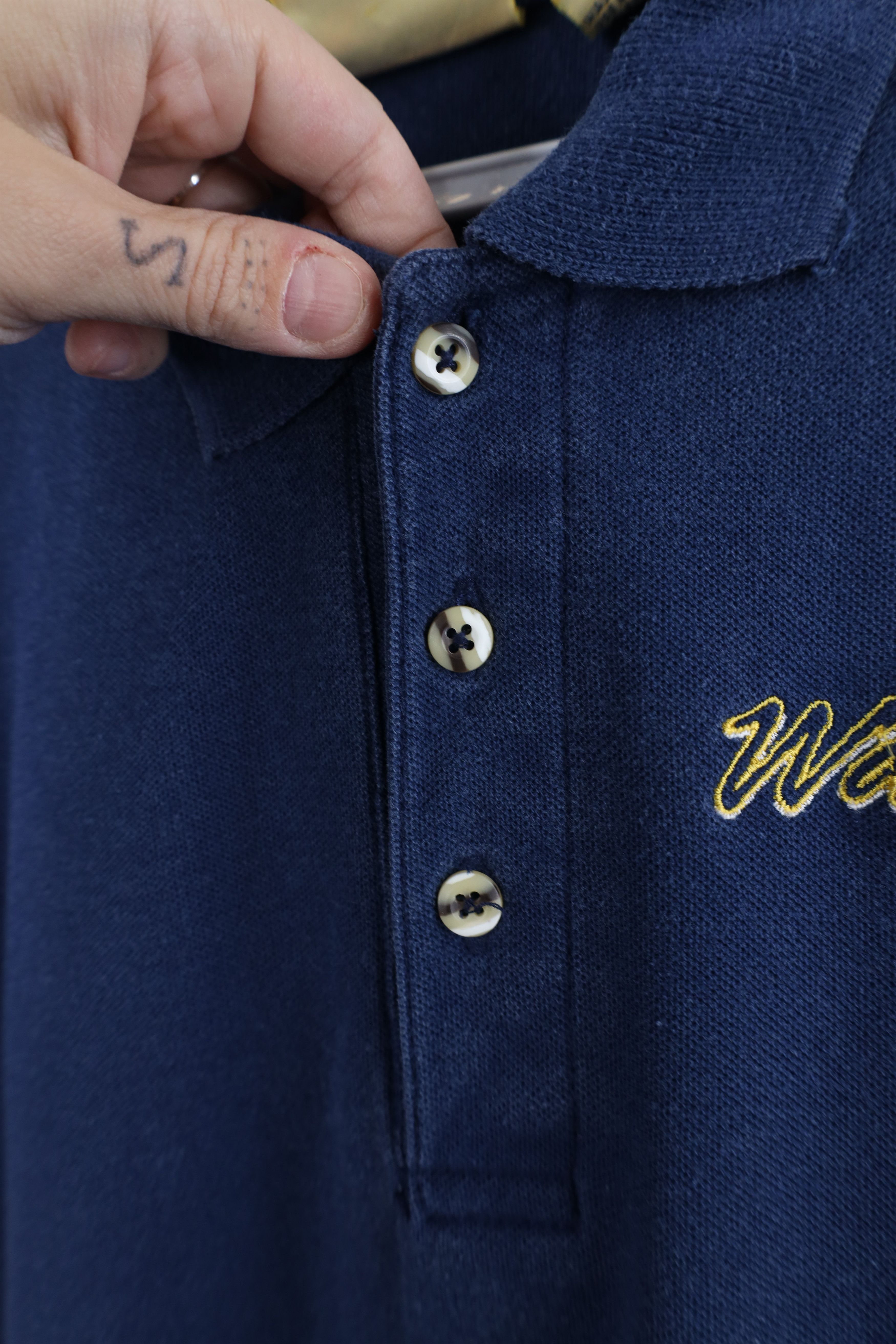Vintage Vintage 90s University of Michigan Football Polo Shirt Size US M / EU 48-50 / 2 - 6 Thumbnail