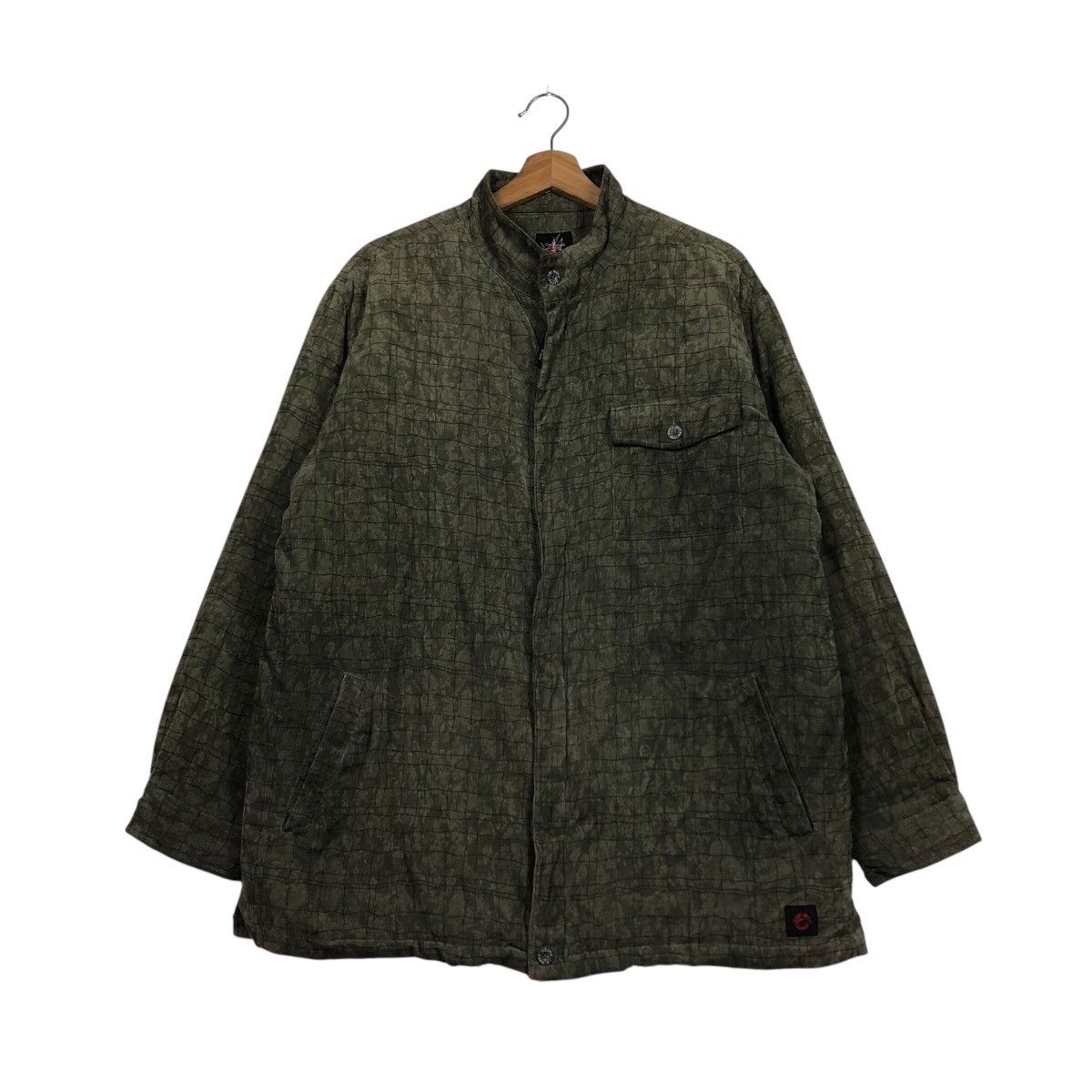 Japanese Brand Capo Di Pazzo Minimalist Stand-Neck Quilted Coat Size US L / EU 52-54 / 3 - 2 Thumbnail