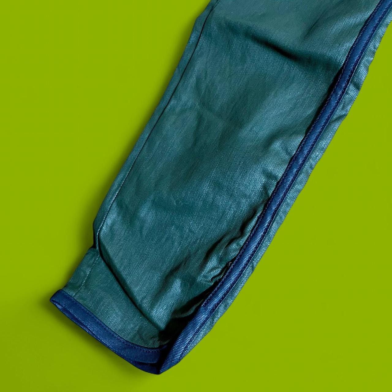 Seven 7 Seven7 For All Mankind Green Coated Jeans - Size 26 Size 26" / US 2 / IT 38 - 4 Thumbnail
