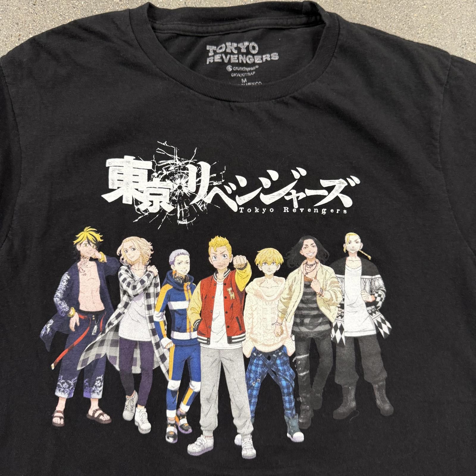 Designer Crunchyroll Tokyo Revengers Anime Graphic T-Shirt Black - M Size US L / EU 52-54 / 3 - 2 Thumbnail