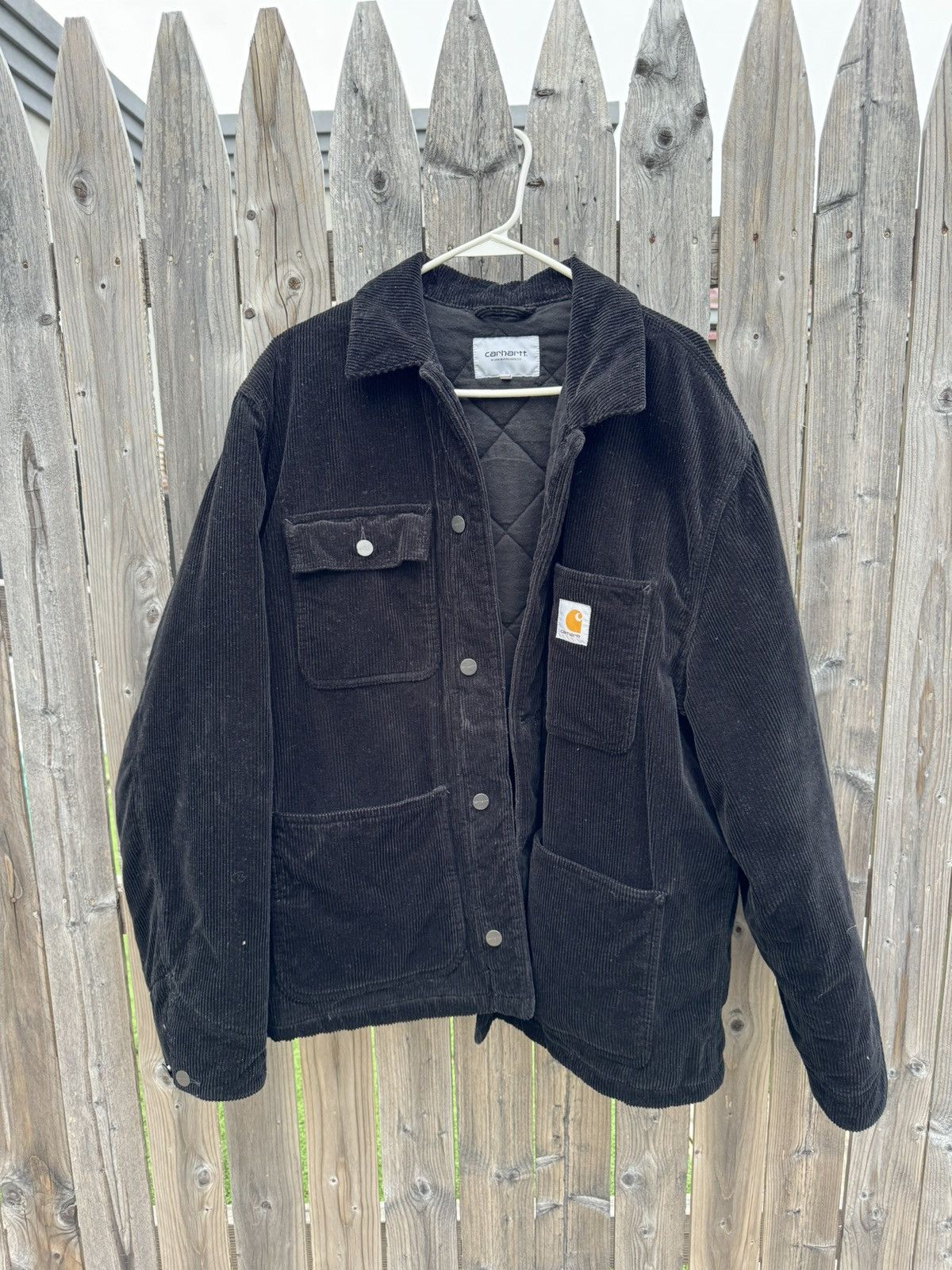 image of Carhartt Wip Carharrt Wip Michigan Jacket in Black, Men's (Size XL)