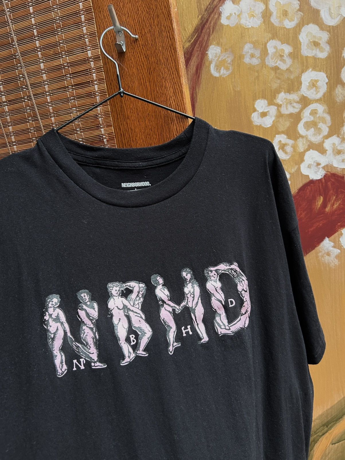 Neighborhood Neighborhood AW2022 Black Graphic Print T-Shirt Size US L / EU 52-54 / 3 - 5 Thumbnail
