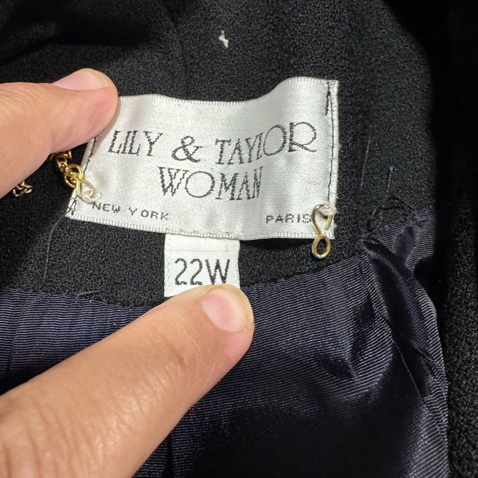Vintage Vintage Lily & Taylor Women’s Plus Jacket sz 22W # E841-K Size XXL / US 16-18 / IT 52-54 - 5 Thumbnail
