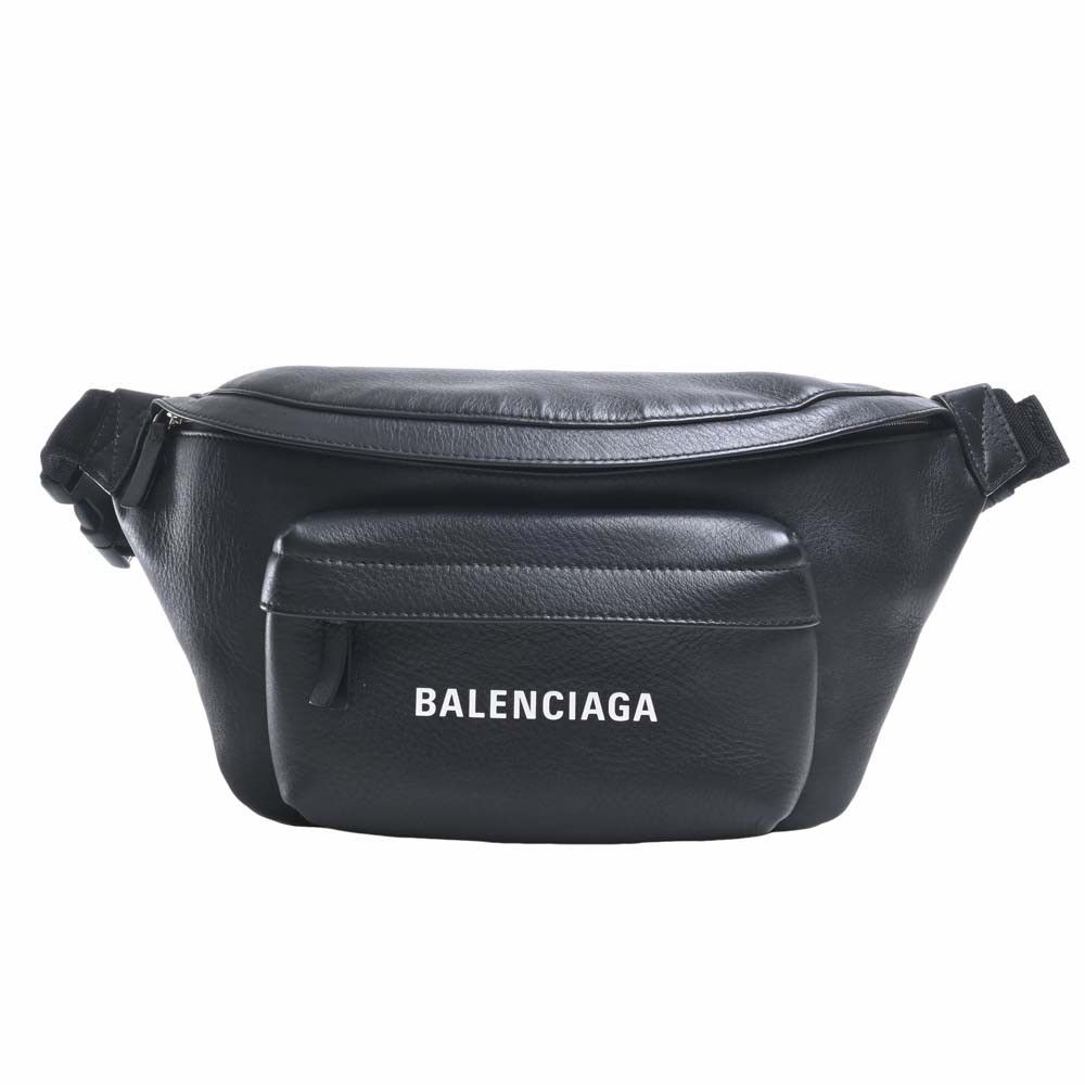 Balenciaga Leather Body Bag Waist Black