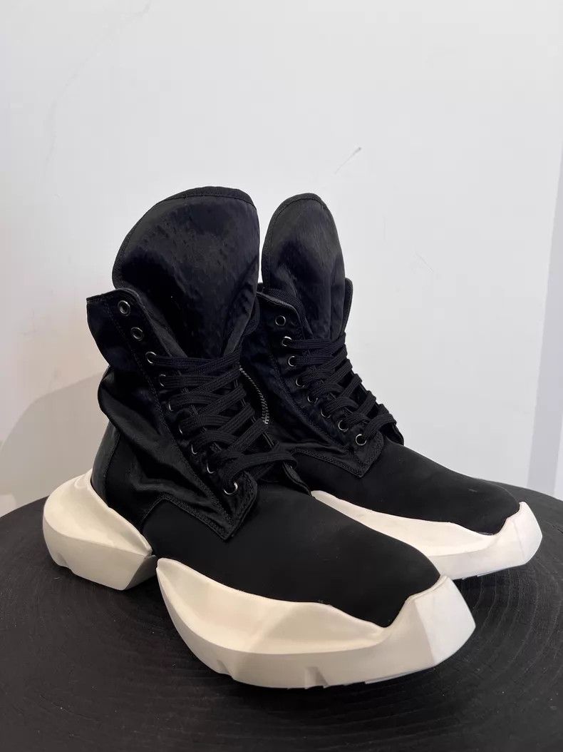 Rick Owens Drkshdw Rick Owens Drkshdw Large Airplane Nylon Mid-Cut Sneakers Size US 8 / EU 41 - 2 Thumbnail