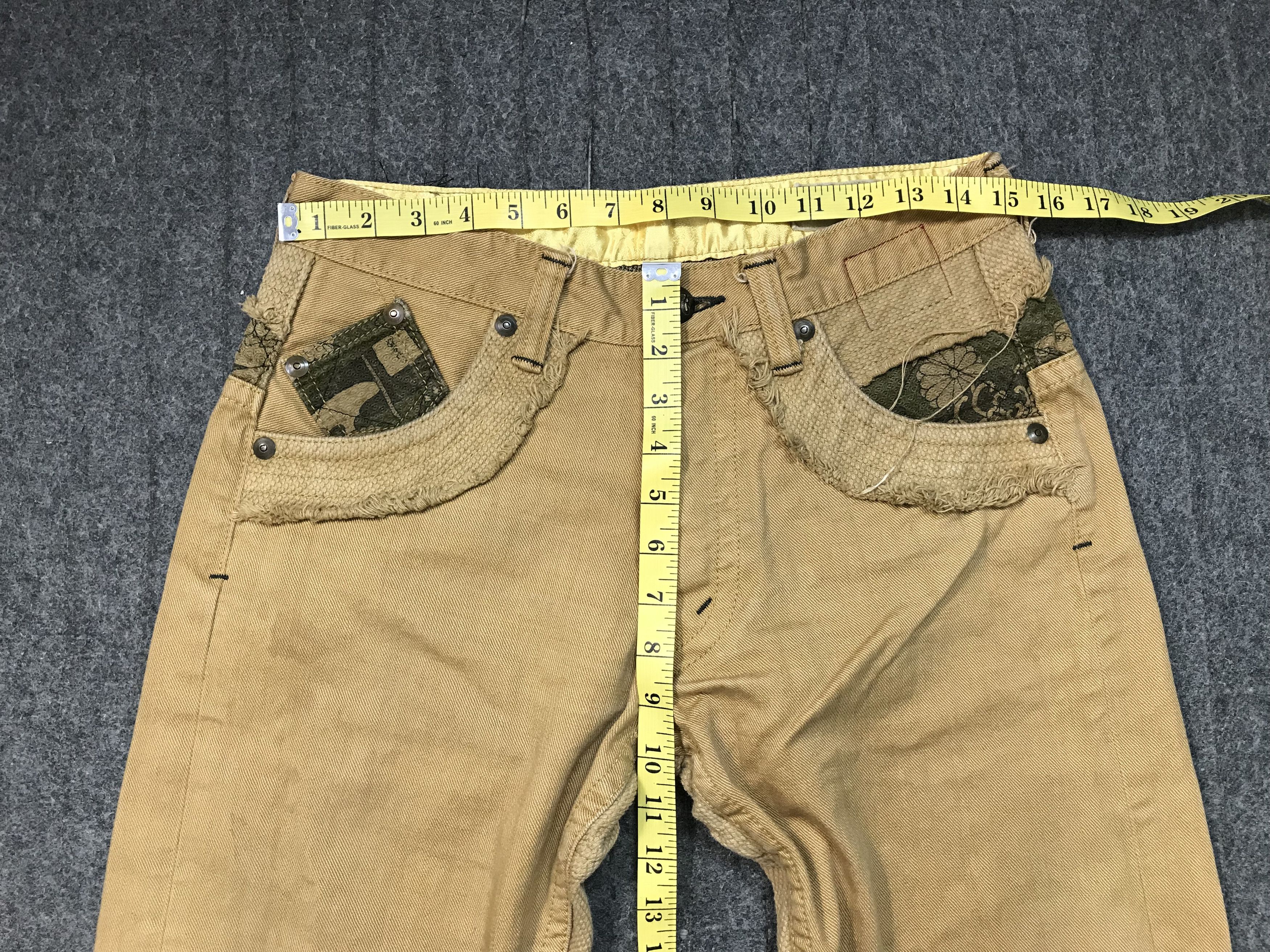 Japanese Brand 90s Japanese Beige Jeans Ethic Style Buttonfly Straight Cut Size US 30 / EU 46 - 13 Thumbnail