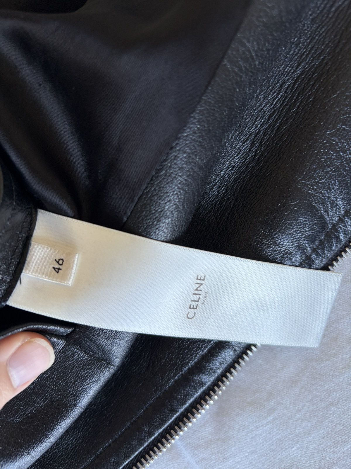 Celine Celine Bomber Leather Jacket Size US S / EU 44-46 / 1 - 8 Thumbnail