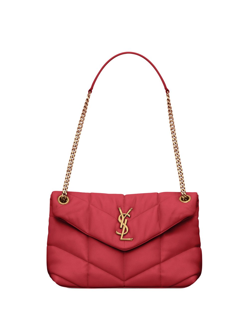 Saint Laurent Paris SMALL LOULOU PUFFER BAG IN NAPPA LEATHER Size ONE SIZE - 1 Thumbnail