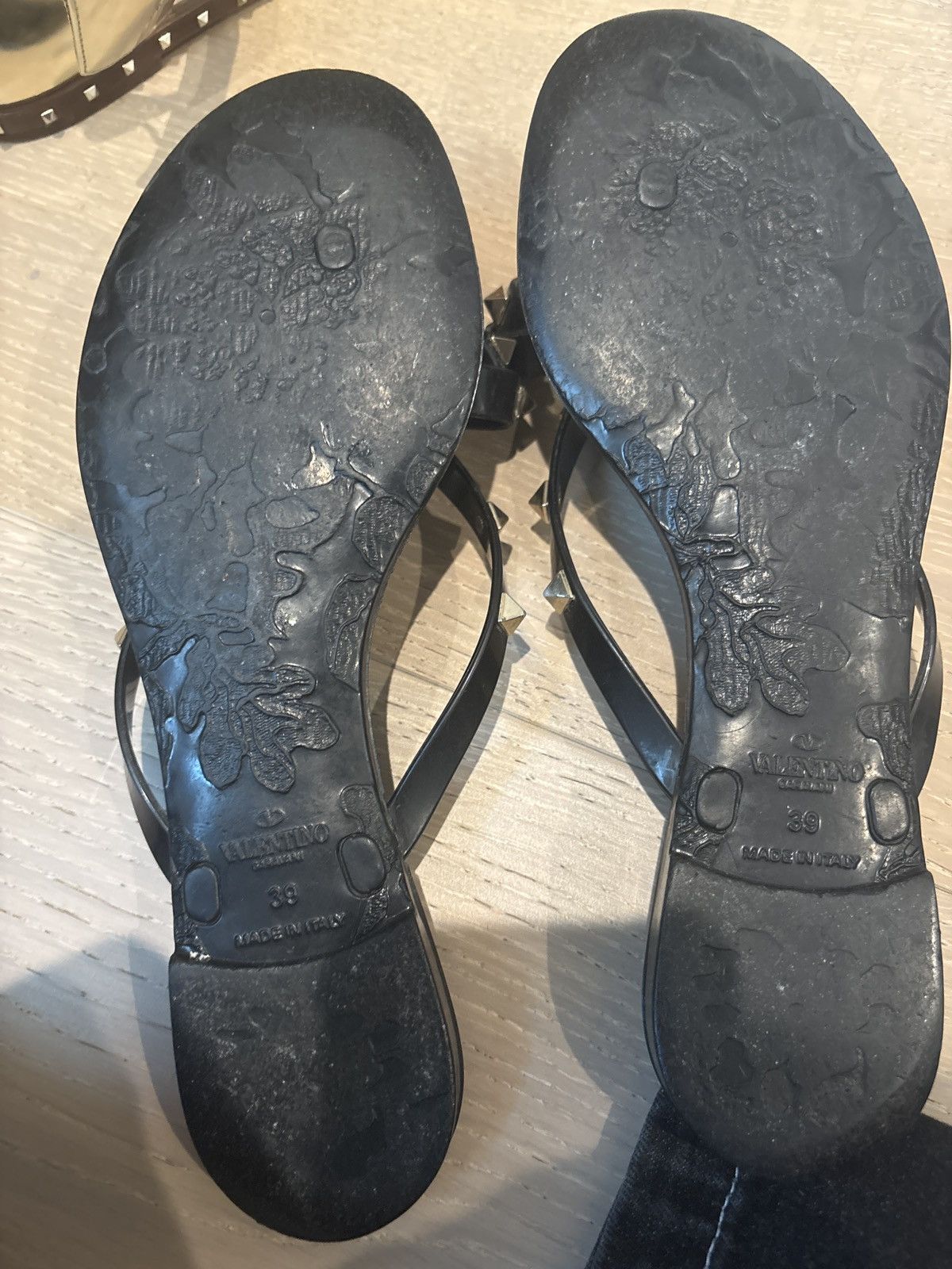Valentino Valentino Sandals Black Size US 9 / IT 39 - 2 Thumbnail