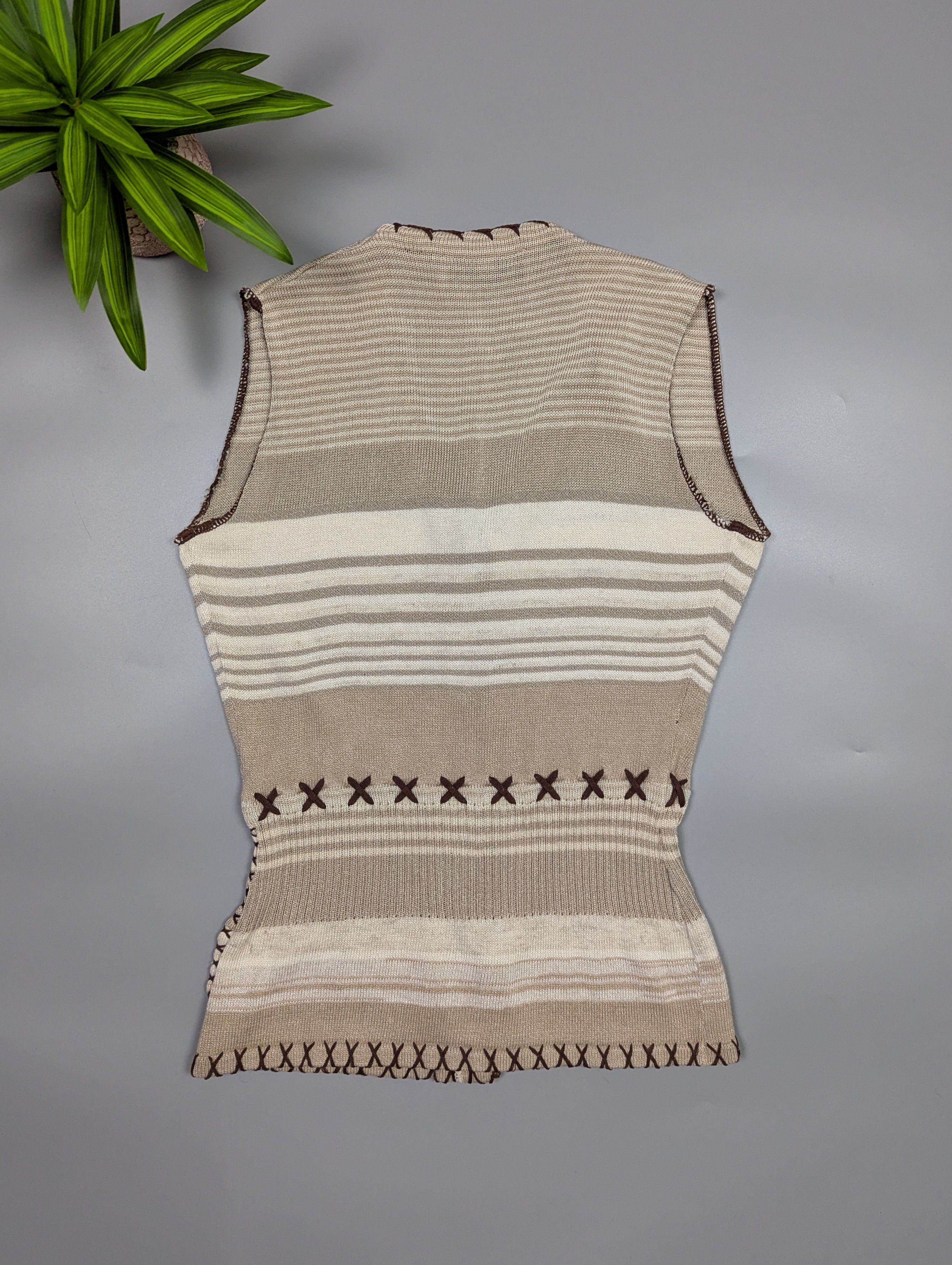 Dolce & Gabbana Archive Dolce & Gabbana Y2K Knit Vest Ethno Size M / US 6-8 / IT 42-44 - 13 Thumbnail