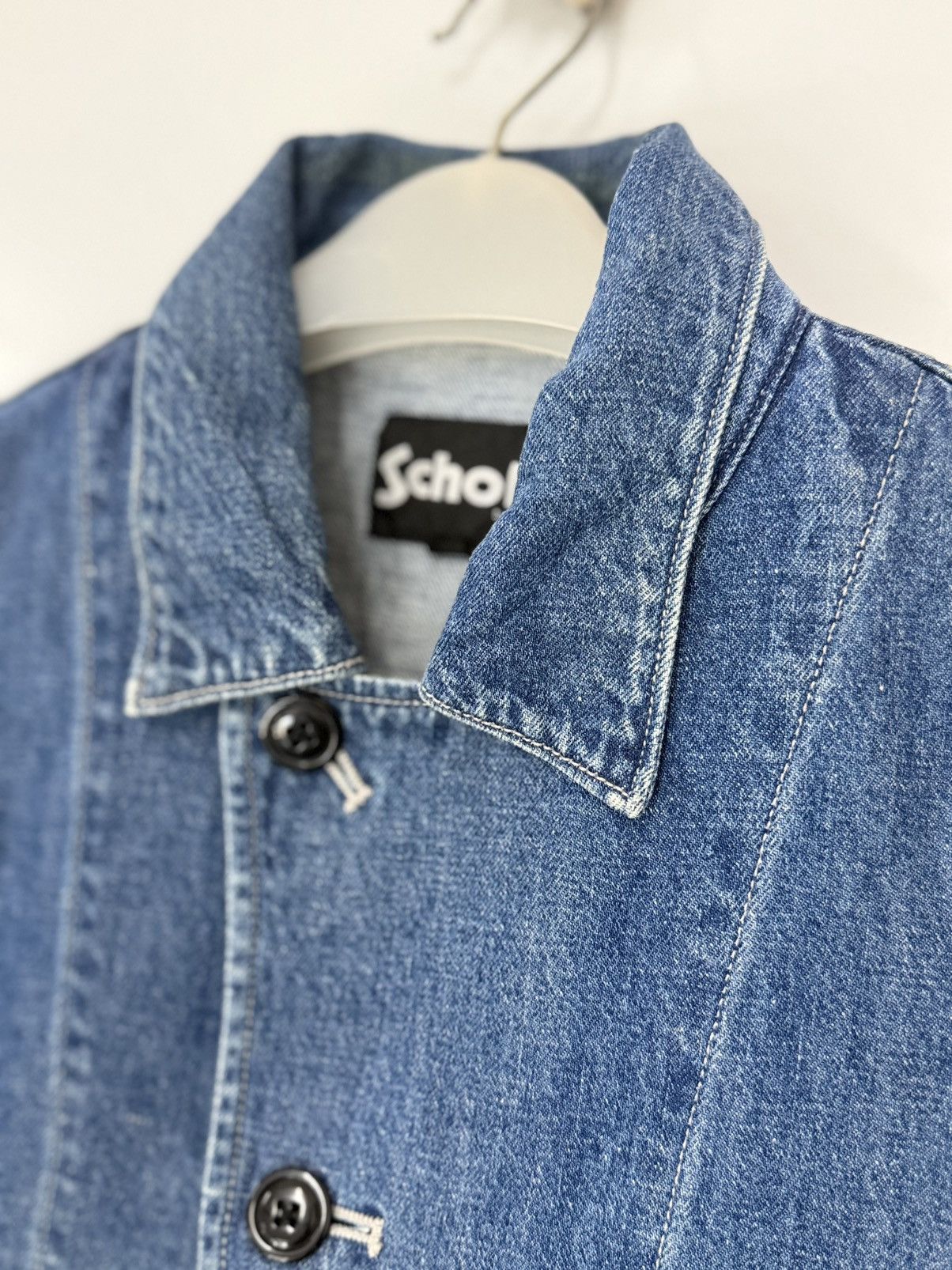 Schott 🔥 SCHOTT N.Y.C Amekaji Japan Denim Style Chore Jacket - L Size US L / EU 52-54 / 3 - 7 Thumbnail