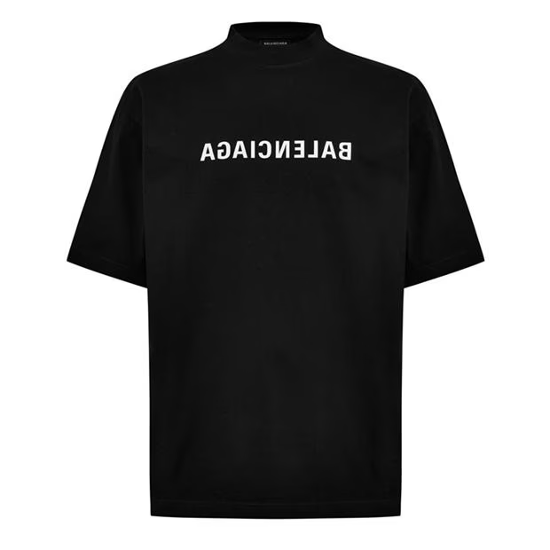 Balenciaga Reversed Logo T-Shirt Size US M / EU 48-50 / 2 - 1 Thumbnail