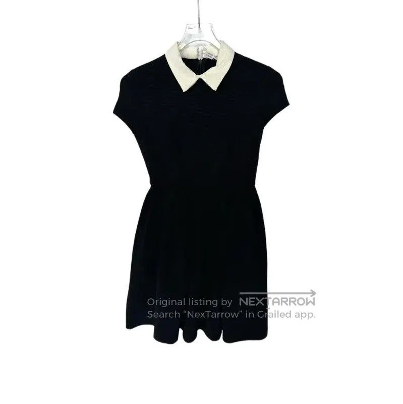 Miu Miu Miu Miu Black Wool Dress with Collar . Size XS / US 0-2 / IT 36-38 - 1 Thumbnail