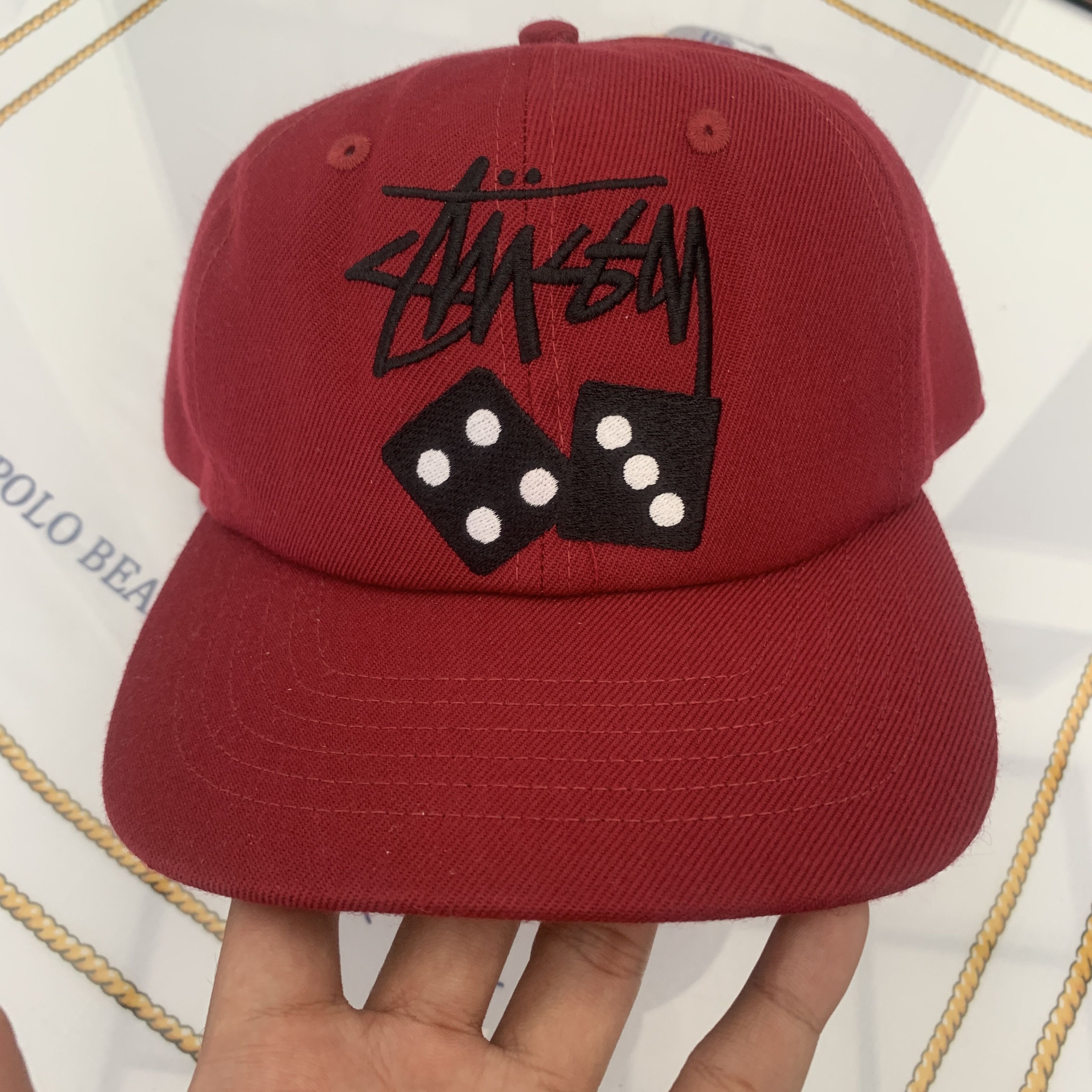 Stussy STÜSSY © 2024 LOW PROFILE BENT CROWN SNAPBACK RED ONE SIZE 