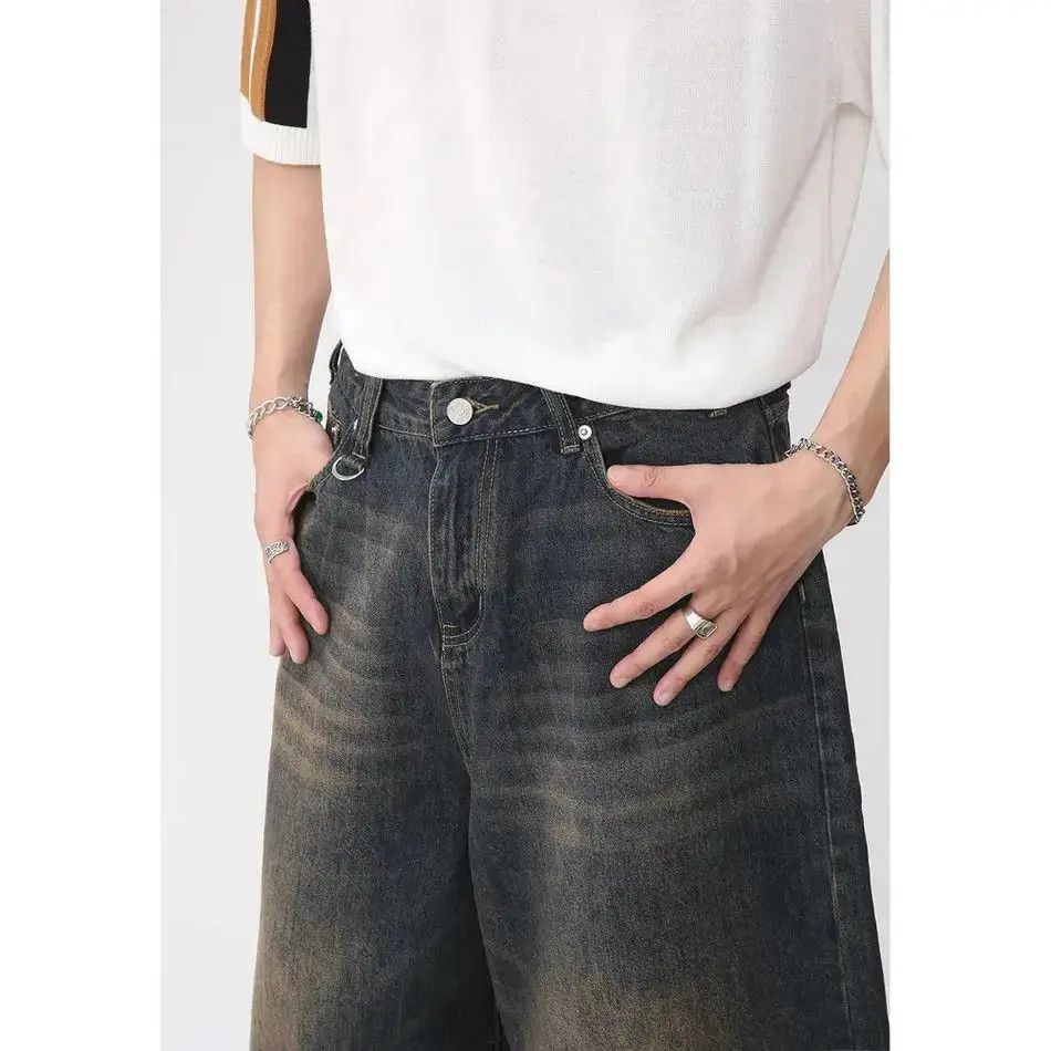 Japanese Brand Loose wide leg retro denim shorts Size US 32 / EU 48 - 3 Thumbnail