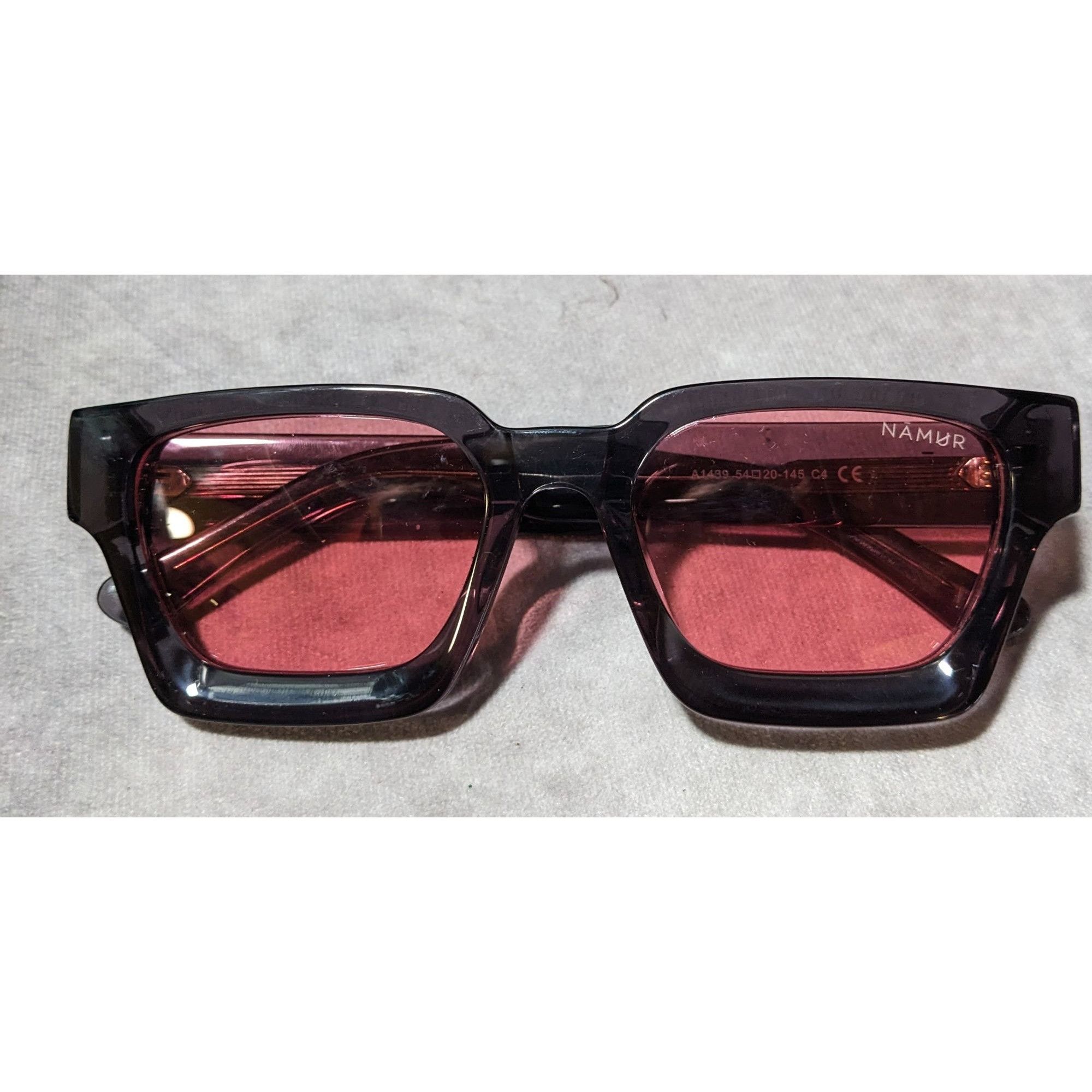 Other Namur Black And Pink Chunky Translucent Sunglasses Size ONE SIZE - 4 Thumbnail