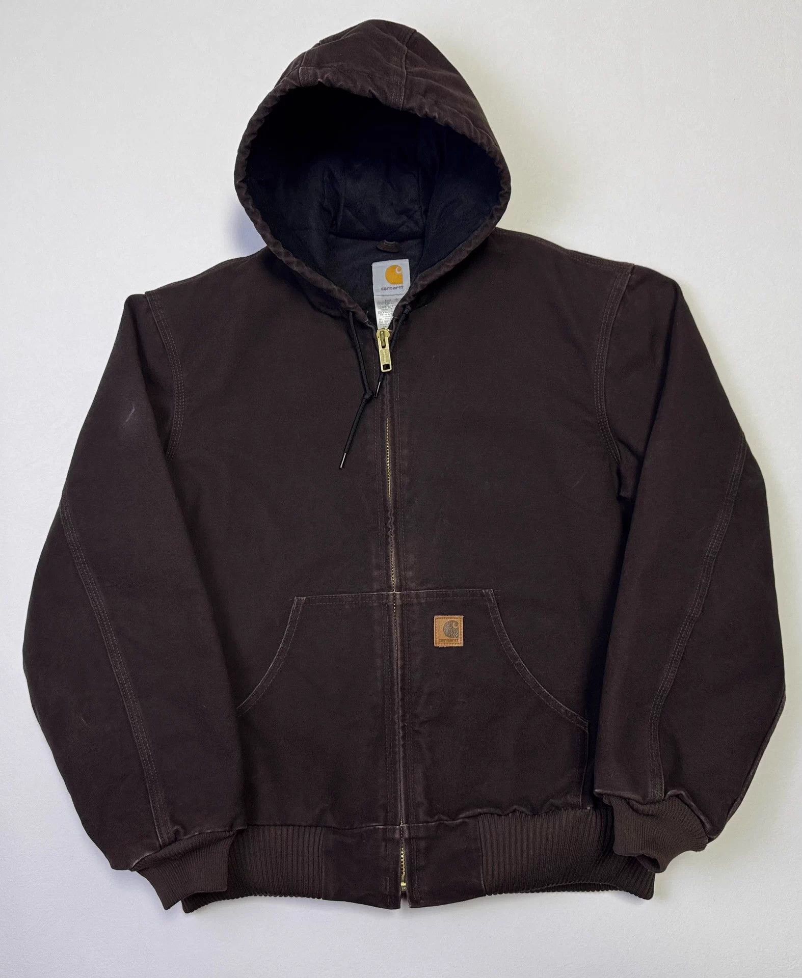 Carhartt Carhartt Main Line J130 Hooded Work Jacket DKB M Size US M / EU 48-50 / 2 - 2 Thumbnail