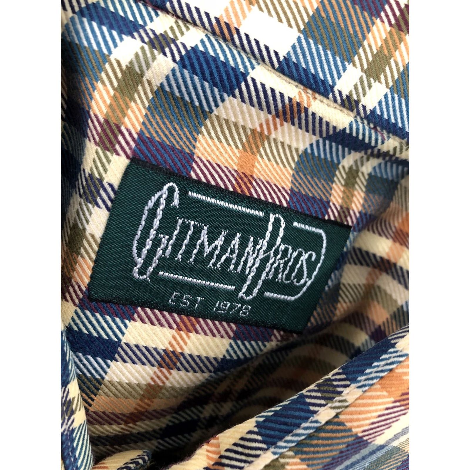Vintage GITMAN BROS Vintage CURSIVE TAG Mens XL Plaid Cotton Shirt - EXCELLENT Size US XL / EU 56 / 4 - 5 Thumbnail