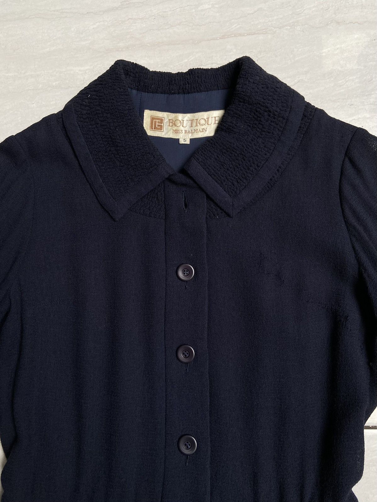 Balmain × Pierre Balmain MISS BALMAIN Navy Dress Size XS / US 0-2 / IT 36-38 - 5 Thumbnail