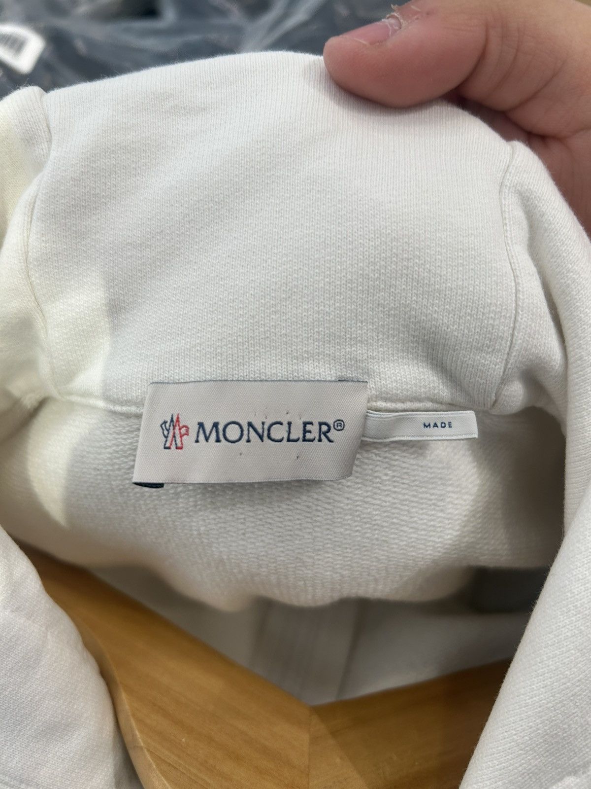 Moncler Moncler zip up hoodie white red Size US M / EU 48-50 / 2 - 9 Thumbnail