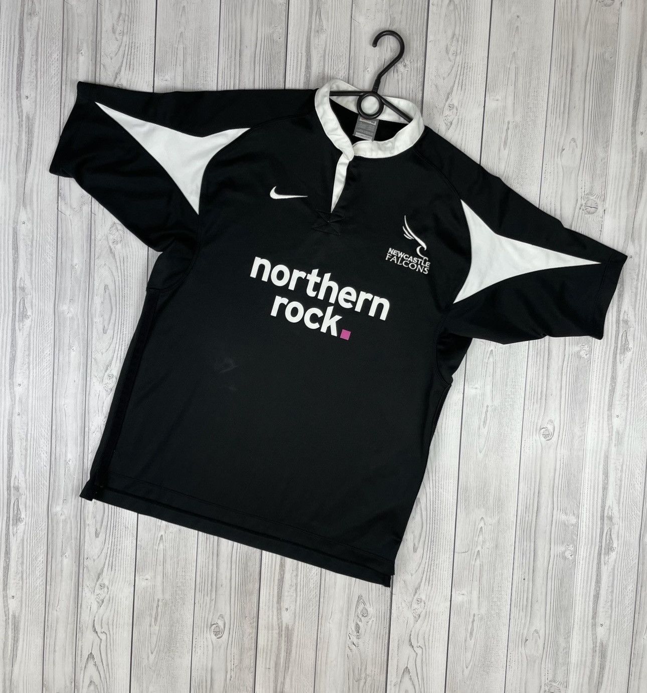 Nike Vintage nike rugby jersey New castle united Falcons rare M Size US M / EU 48-50 / 2 - 1 Thumbnail