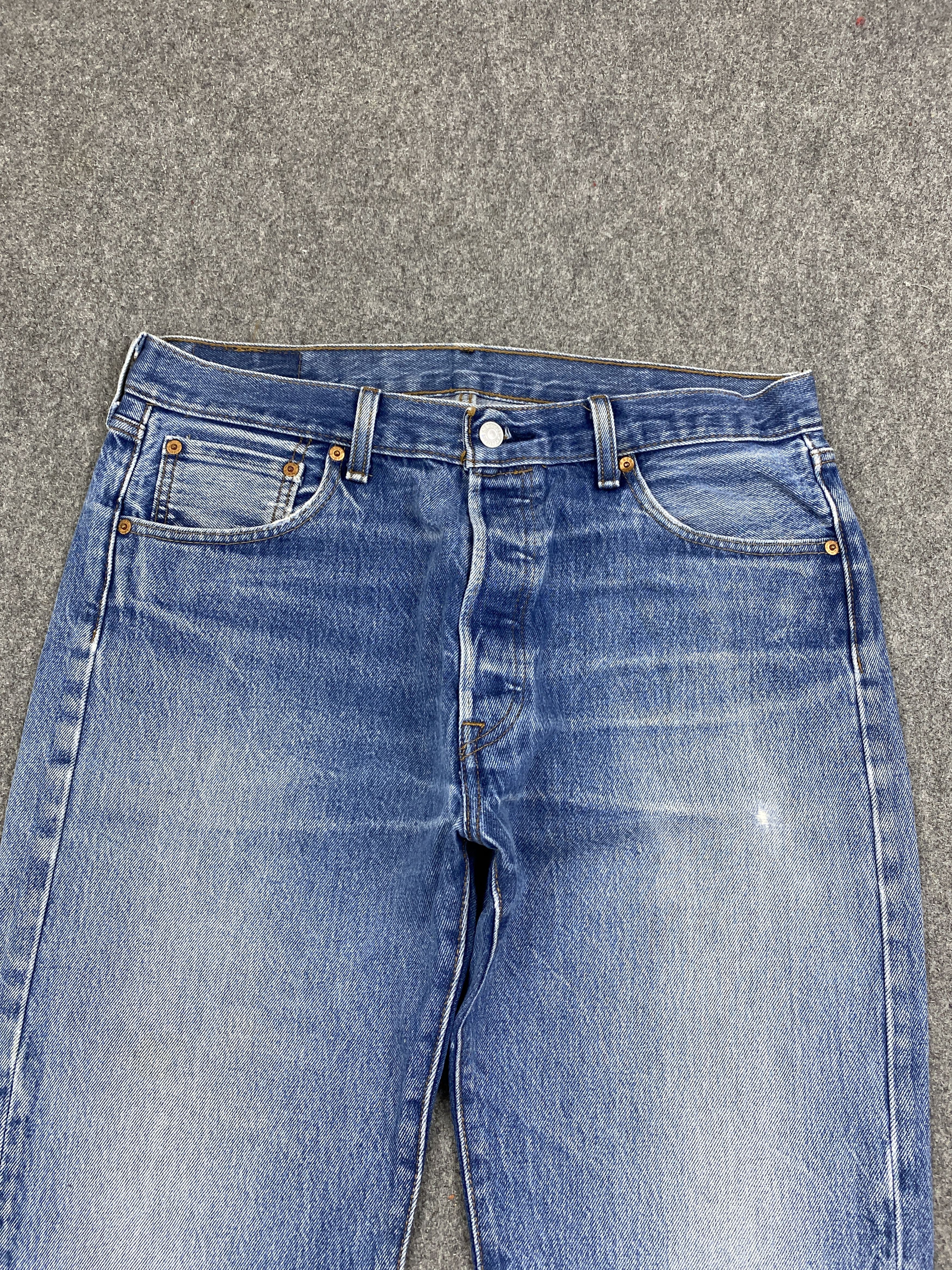 Levi's × Vintage Blue Denim Vintage Levis 501 Denim Size US 35 - 2 Thumbnail