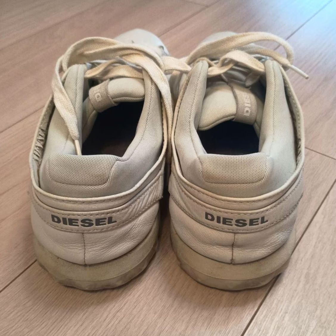 Diesel Diesel Men 10.5US White Leather Sneakers Home cleaned Vintage Luxury Casual ITA Size US 11 / EU 44 - 2 Thumbnail