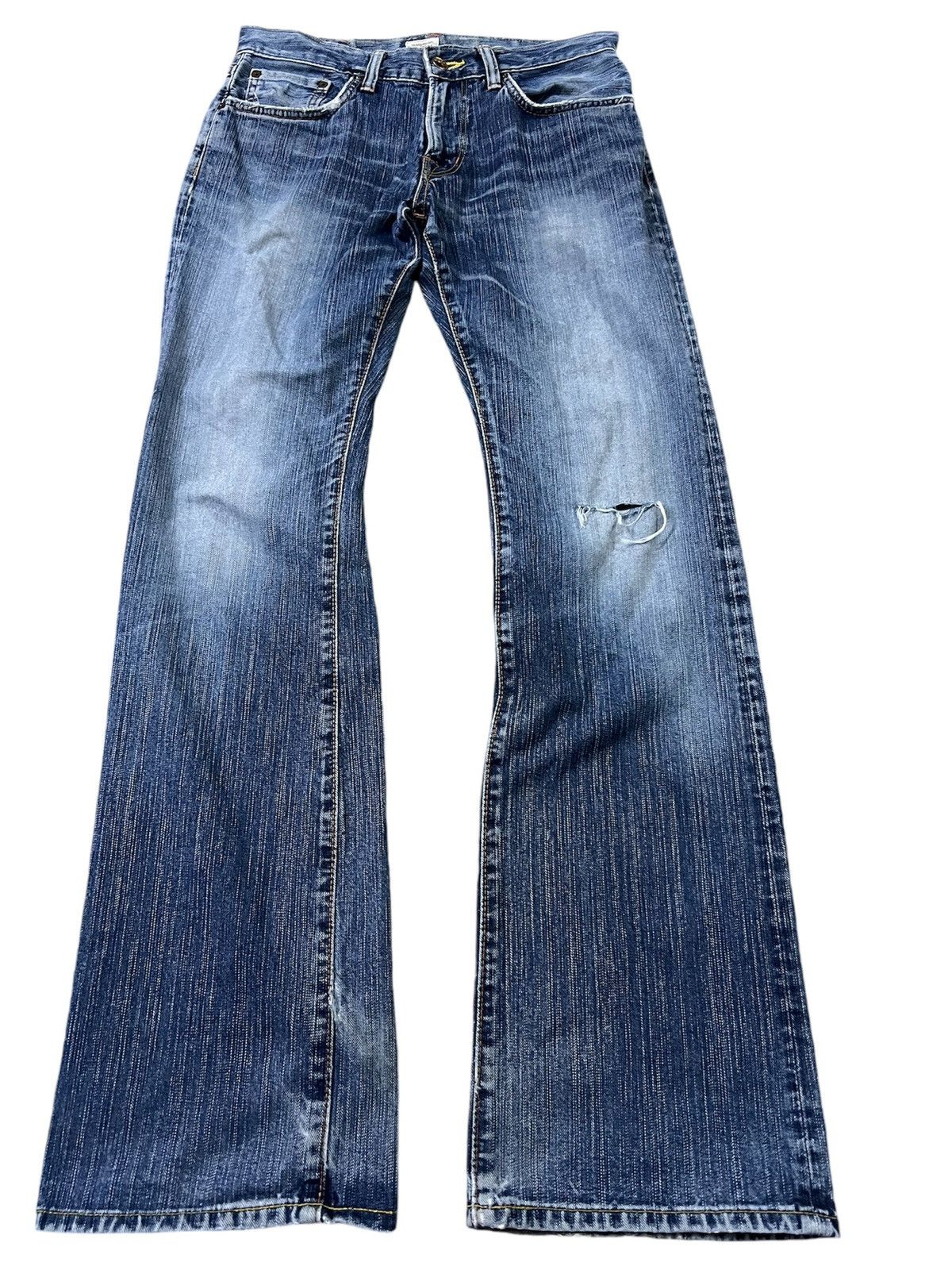 Edwin × If Six Was Nine × Japanese Brand 💥FLARE💥 VINTAGE EDWIN 505 DISTRESSED JEANS VERY RARE Size US 29 - 1 Thumbnail