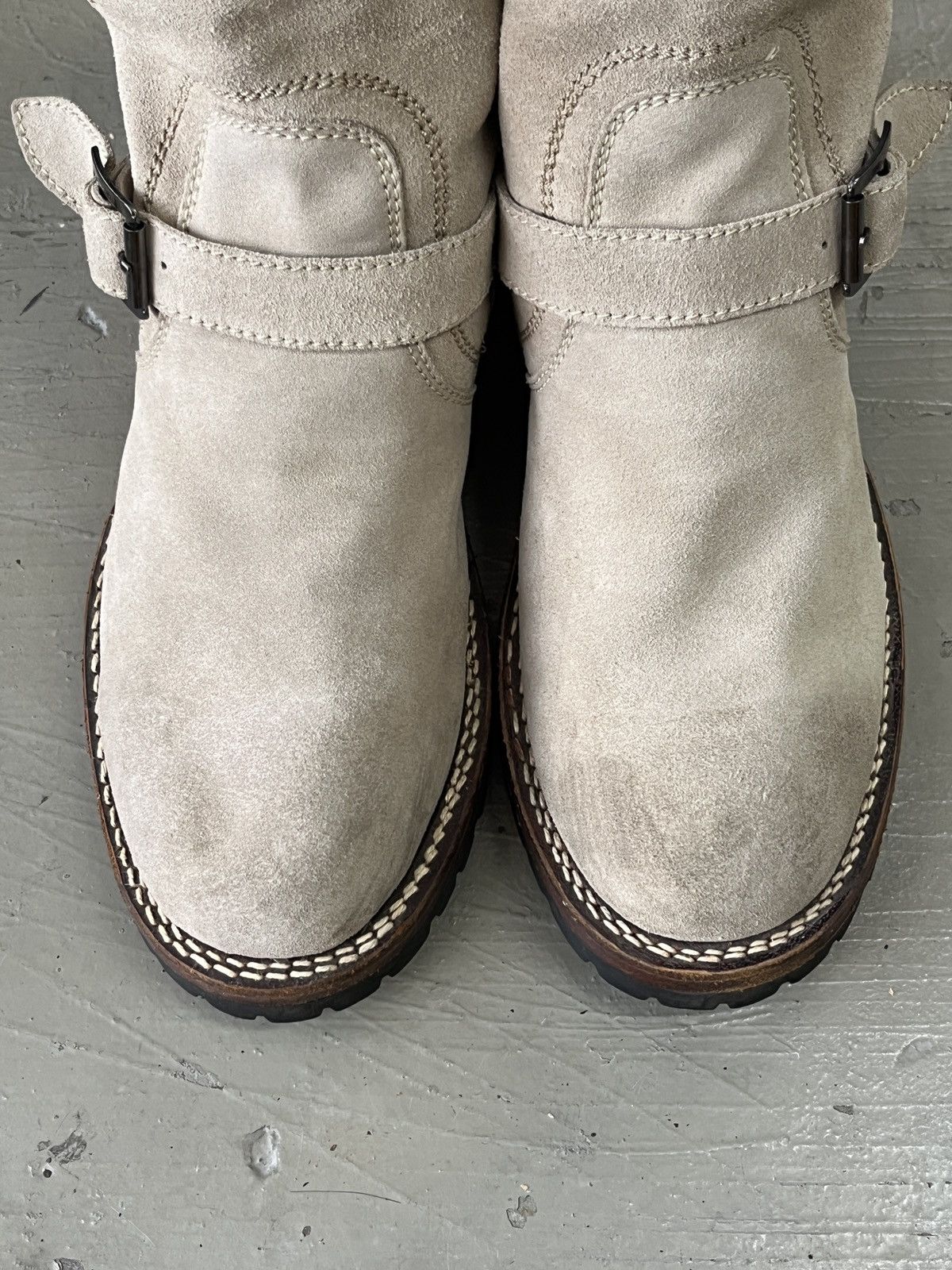 Dirk Bikkembergs Archive Japan Jackrose Suede Leather Engineer Boots Size US 9 / EU 42 - 12 Thumbnail