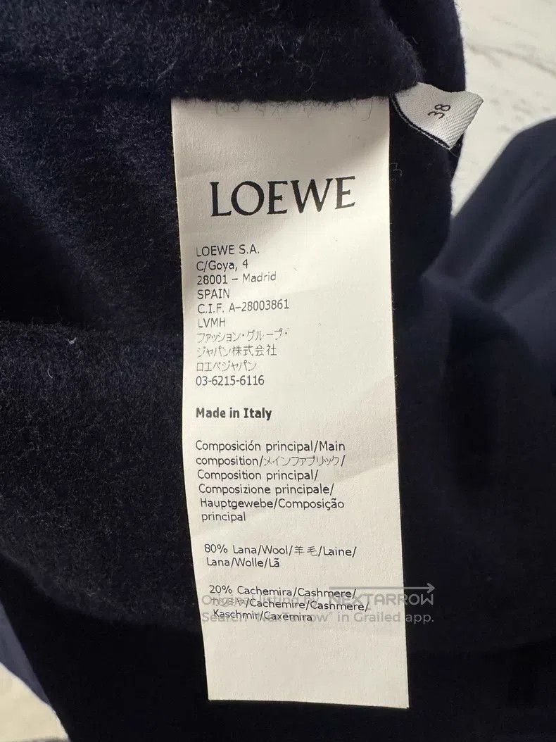 Loewe Loewe Navy Hooded Coat Size XS / US 0-2 / IT 36-38 - 4 Thumbnail