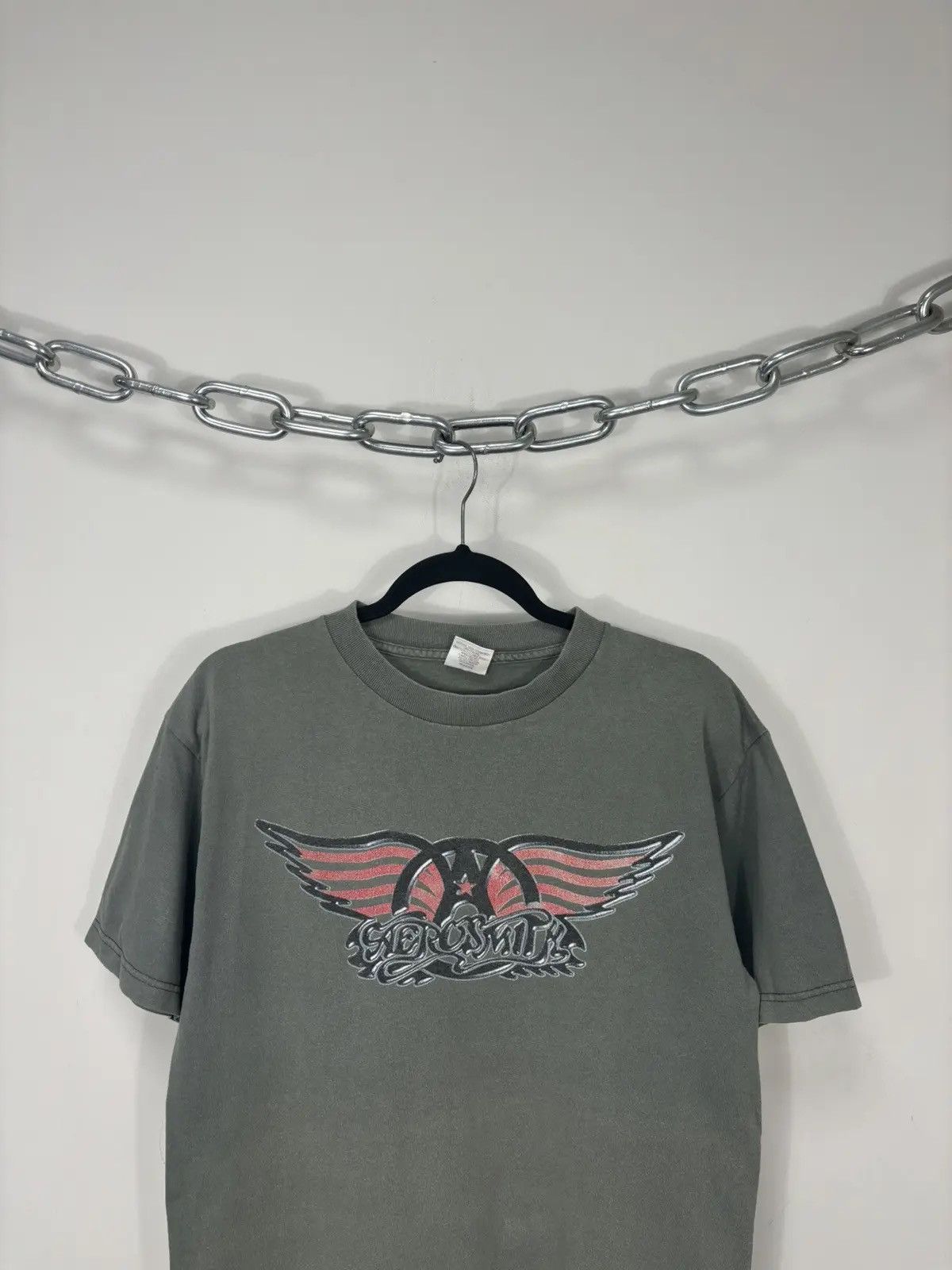 Band Tees × Vintage Vintage Aerosmith 1999 Big Logo Very Rare Rock Tour Tee Size US M / EU 48-50 / 2 - 3 Thumbnail