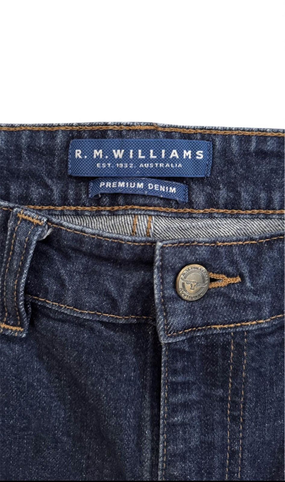 R.M. Williams R.M. Williams Premium Denim Jeans - Size 36W x 32L Size US 36 / EU 52 - 2 Thumbnail