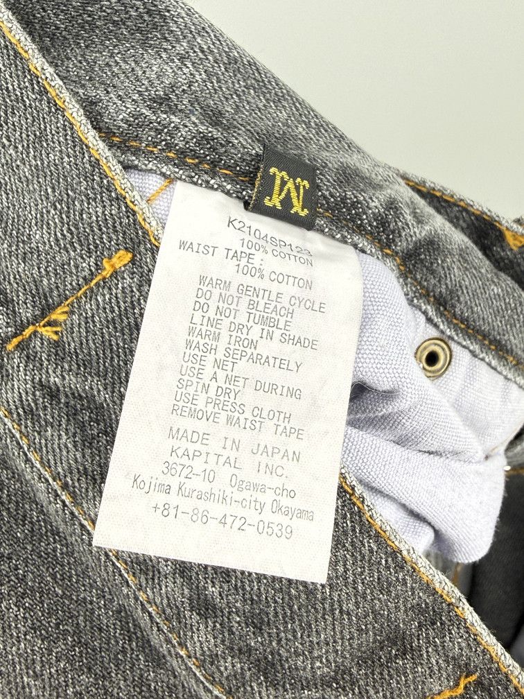 Kapital 14oz 5P Monkey Cisco Black Wash Size US 30 / EU 46 - 6 Thumbnail
