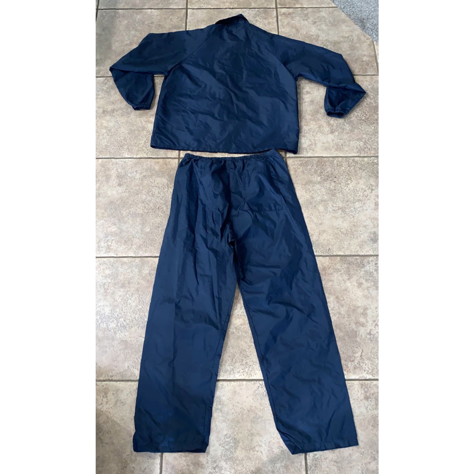 Vintage VINTAGE Duckster Men's Track Suit Nylon Blue Size Large Activewear Pebble Beach 90s Size 42R - 4 Thumbnail