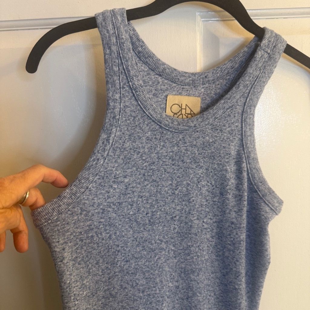 Chaser Brand Women's Chaser knit Tank Dress Size S Blue/gray Size XS / US 0-2 / IT 36-38 - 3 Thumbnail