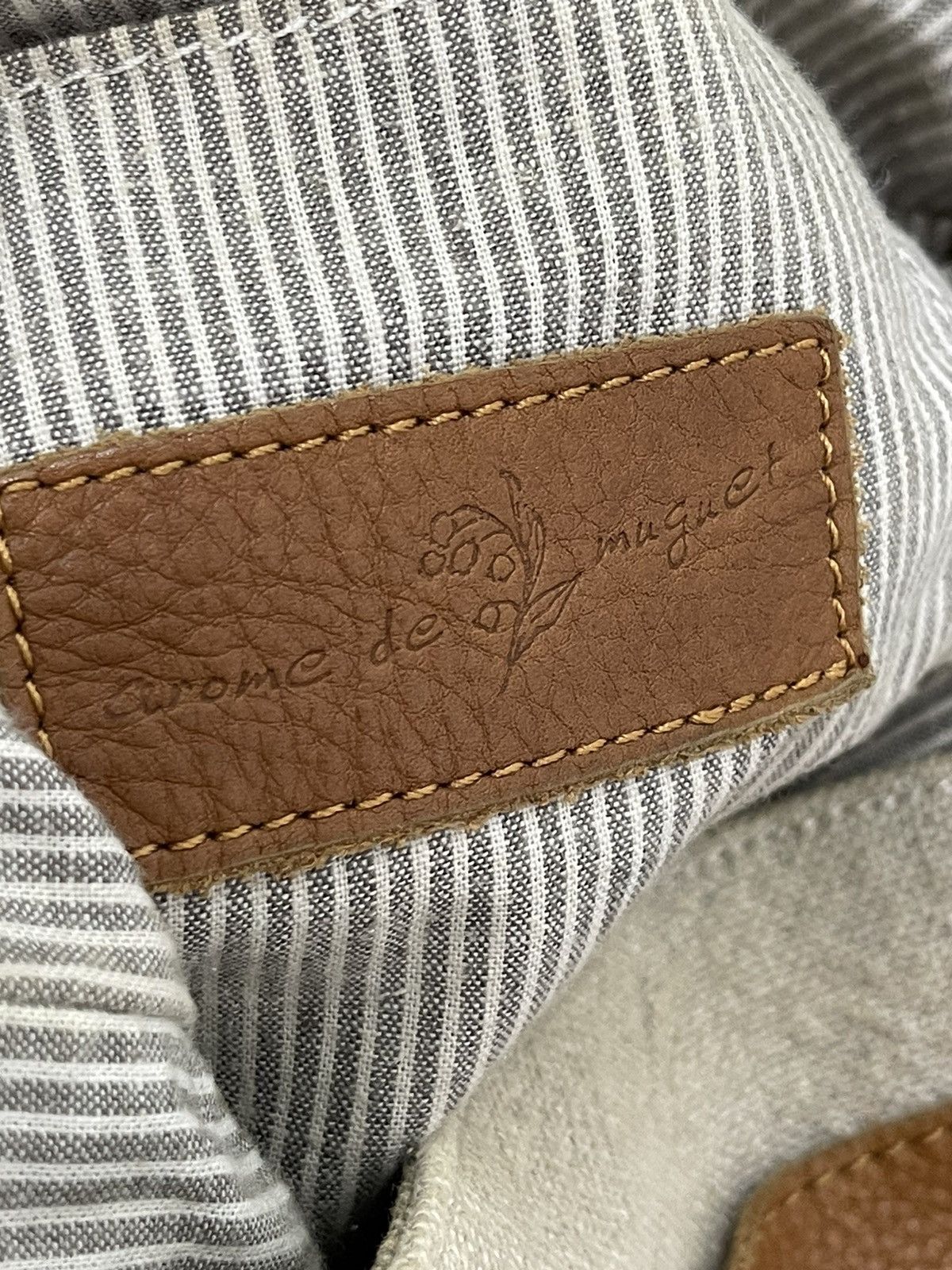 Japanese Brand Linen and Leather Arome de Muguet Messenger Bag Size ONE SIZE - 21 Thumbnail