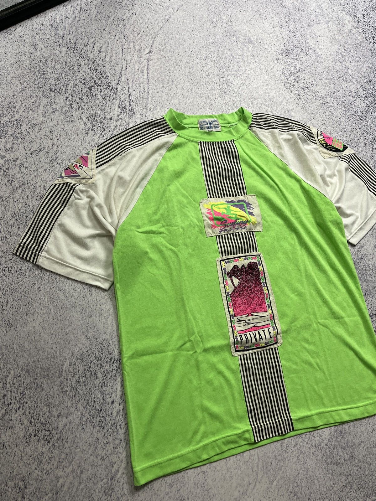Vintage Vintage Surfing Safari 80s 90s Made In Singapore T-shirt Size US L / EU 52-54 / 3 - 4 Thumbnail