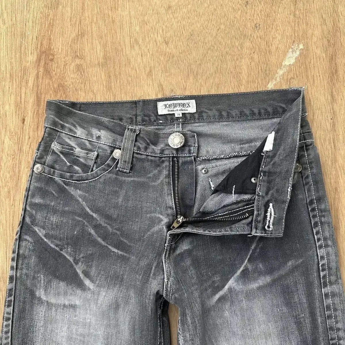 LOWBOX SEND OFFERS 🔥VINTAGE LOWBOX JEANS PUNK BONDAGE FLARE W30 L32 Size US 30 / EU 46 - 7 Thumbnail