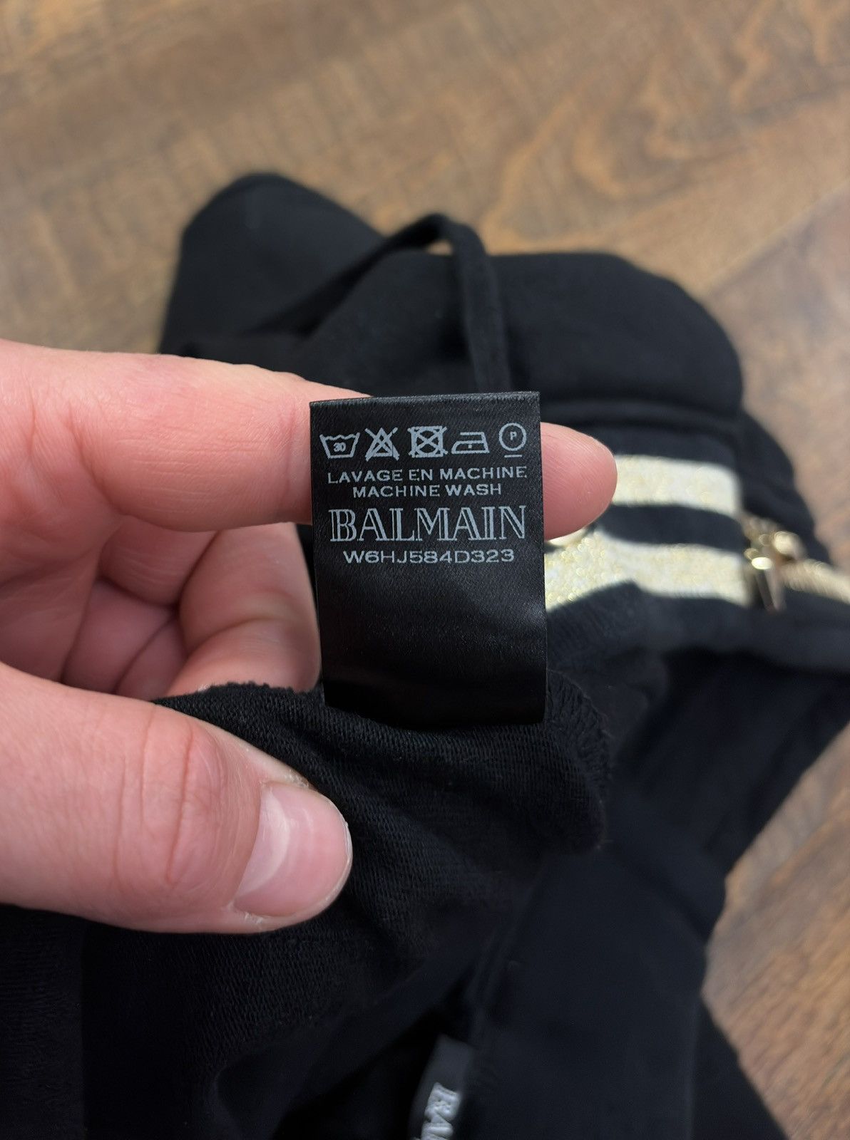 Balmain Balmain Black Biker Jogger Sweatpants Size US 36 / EU 52 - 8 Thumbnail