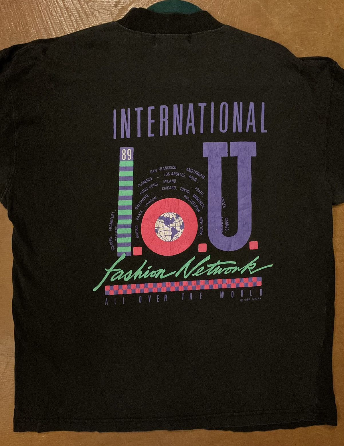 Hanes Vintage Black “International Fashion Network” shirt Size US M / EU 48-50 / 2 - 3 Thumbnail