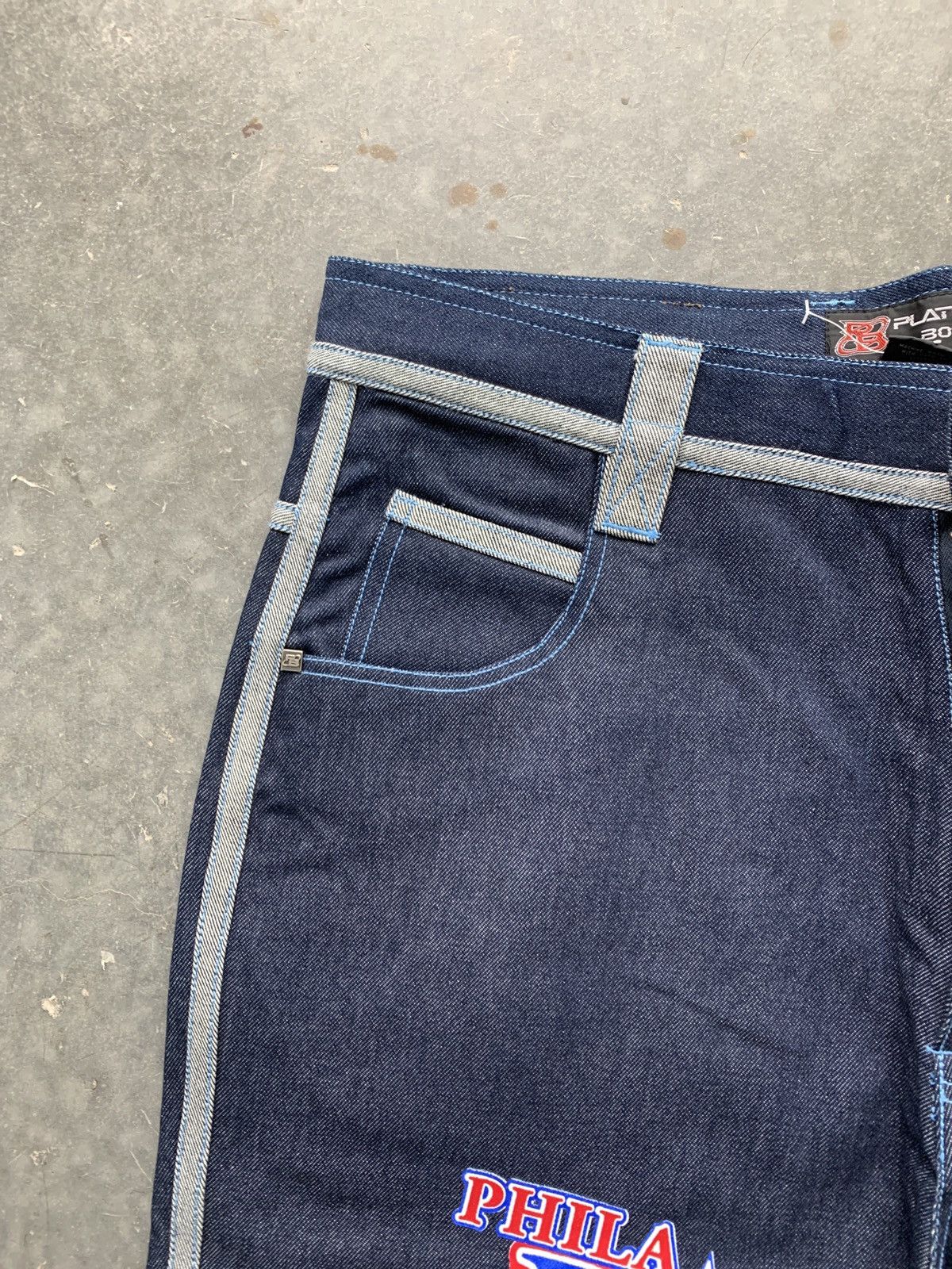 NBA × Southpole × Vintage Crazy Vintage Y2K Baggy Skater Jeans Brand New NBA Size US 38 / EU 54 - 3 Thumbnail