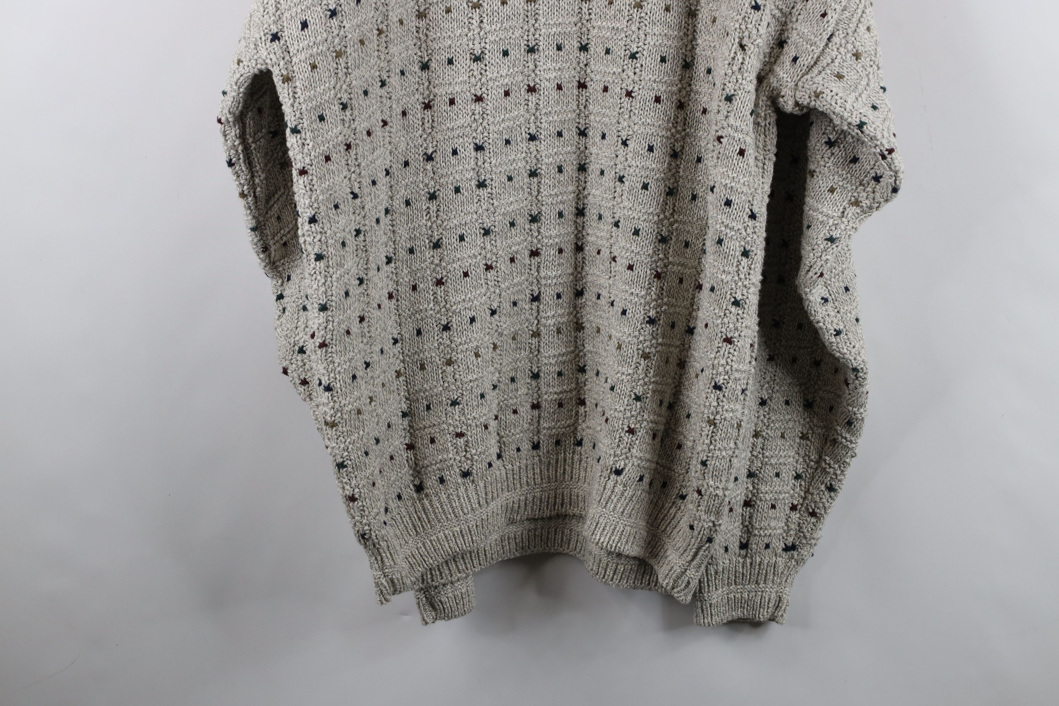 Vintage Vinage 90s Streetwear Rainbow Cotton Ribbed Knit Sweater USA Size US L / EU 52-54 / 3 - 10 Thumbnail
