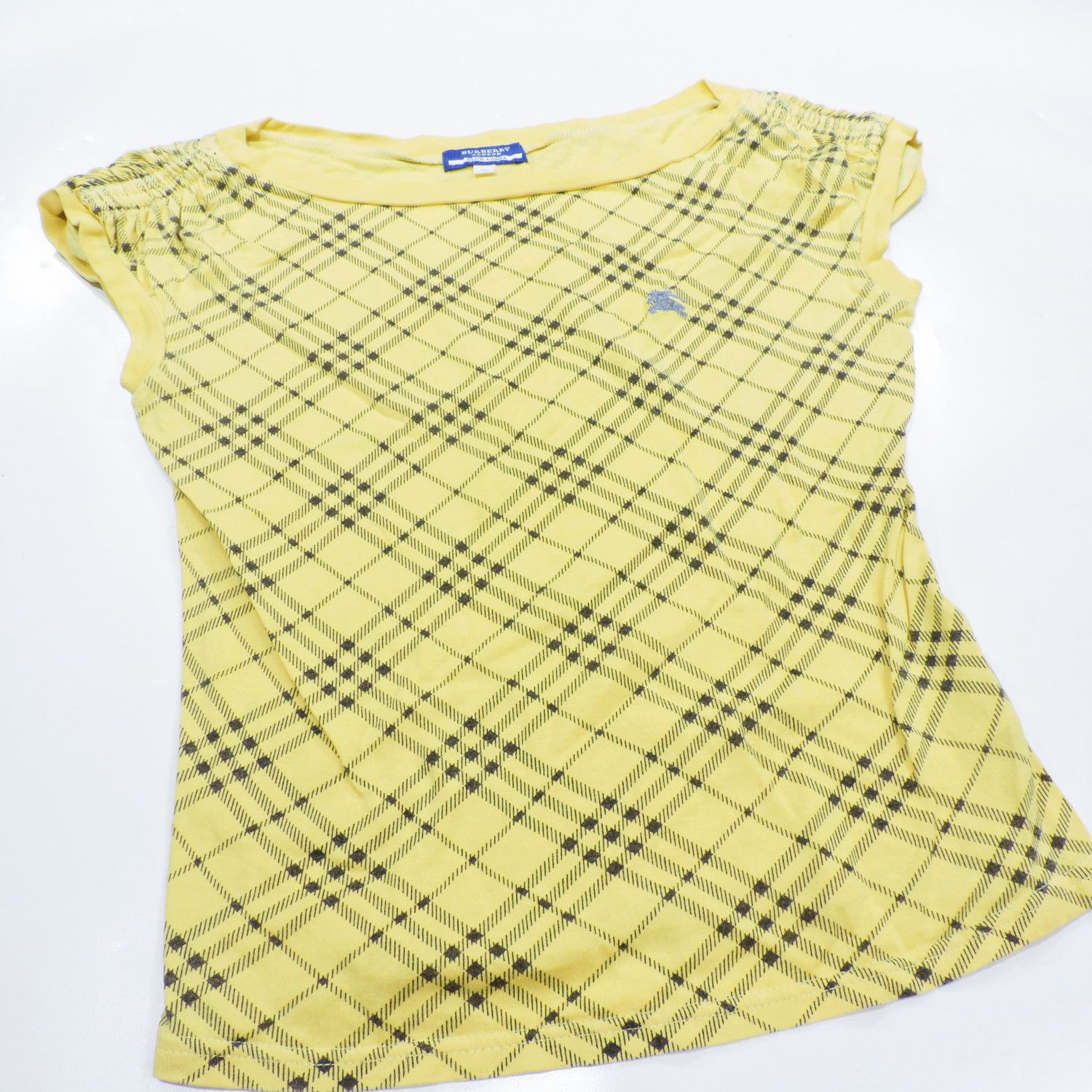 Burberry BURBERRY LONDON BLUE LABEL CHECKED YELLOW T-SHIRT Size XS / US 0-2 / IT 36-38 - 7 Thumbnail