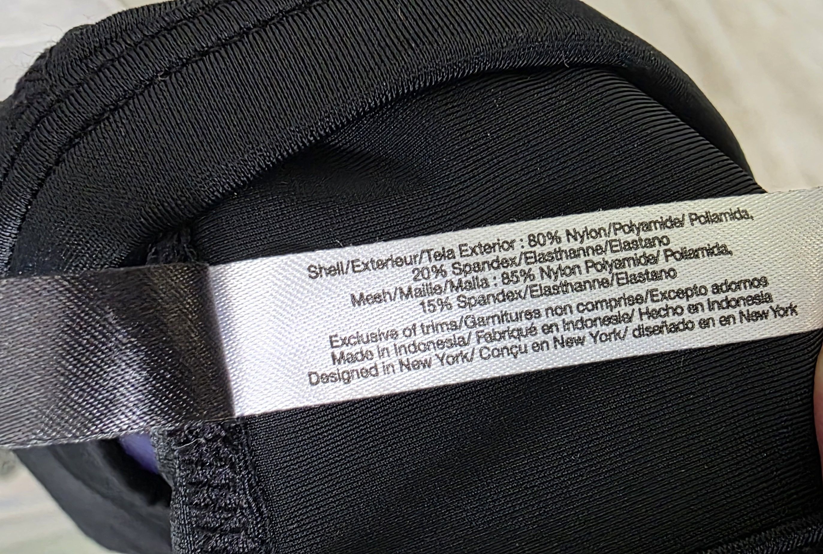 Unknown London NWT Adore Me Wirefree Zipper Sports Bra 0207 Black Blue L Size ONE SIZE - 5 Thumbnail