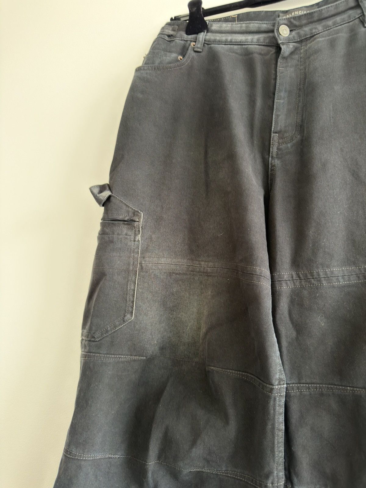 Balenciaga BALENCIAGA DEMNA BAGGY SKATER CARGO DENIM CARPENTER ITALY L Size US 34 / EU 50 - 4 Thumbnail