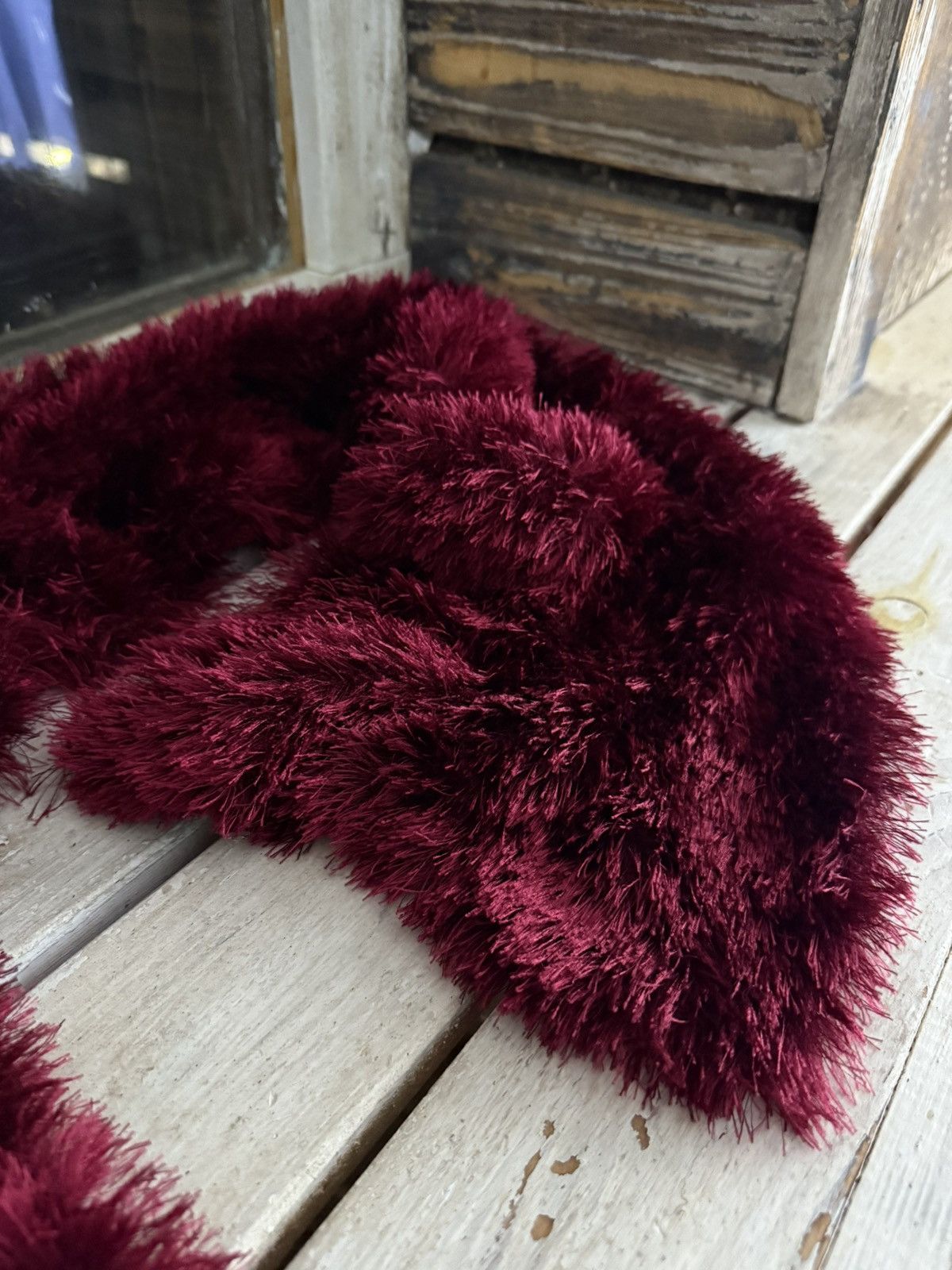 Japanese Brand × Vintage Avant Garde japanese fuzzy mohair Opium scarf vintage y2k Size ONE SIZE - 3 Thumbnail
