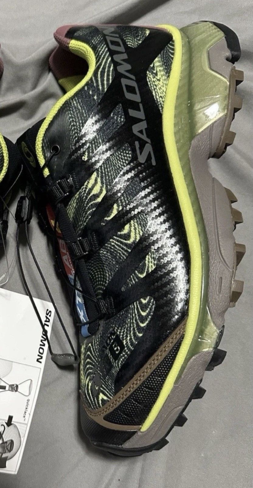 Salomon Salomon XT-4 OG R.A.D Pack - Black Dark Citron Size US 11 / EU 44 - 7 Thumbnail