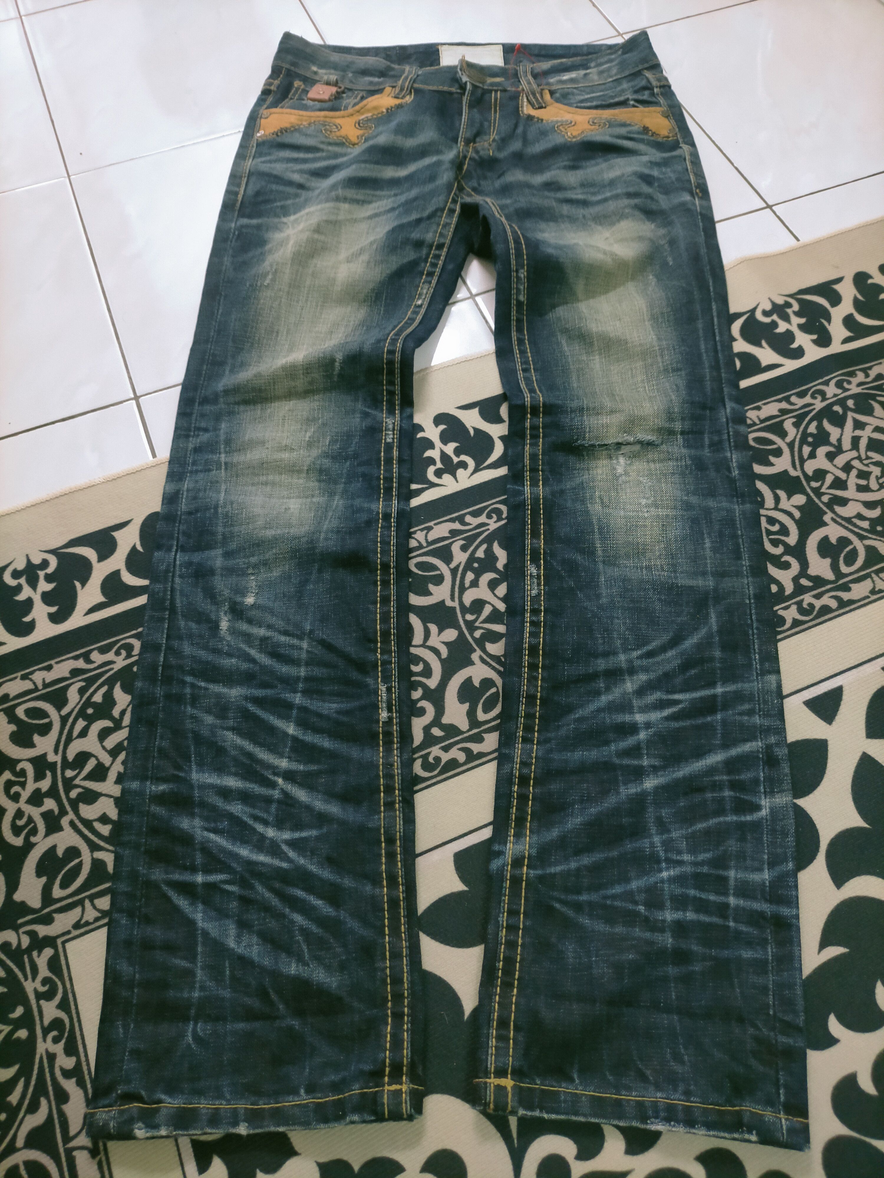 Tornado Mart 🔥 Lolita Distressed Mudwash Jeans Size US 29 - 3 Thumbnail