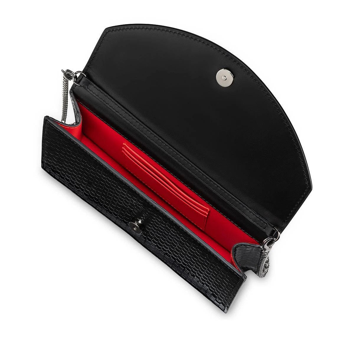 Christian Louboutin o1s1wg111124 Size: OS / Patent Clutch Bag in Black Size ONE SIZE - 4 Thumbnail